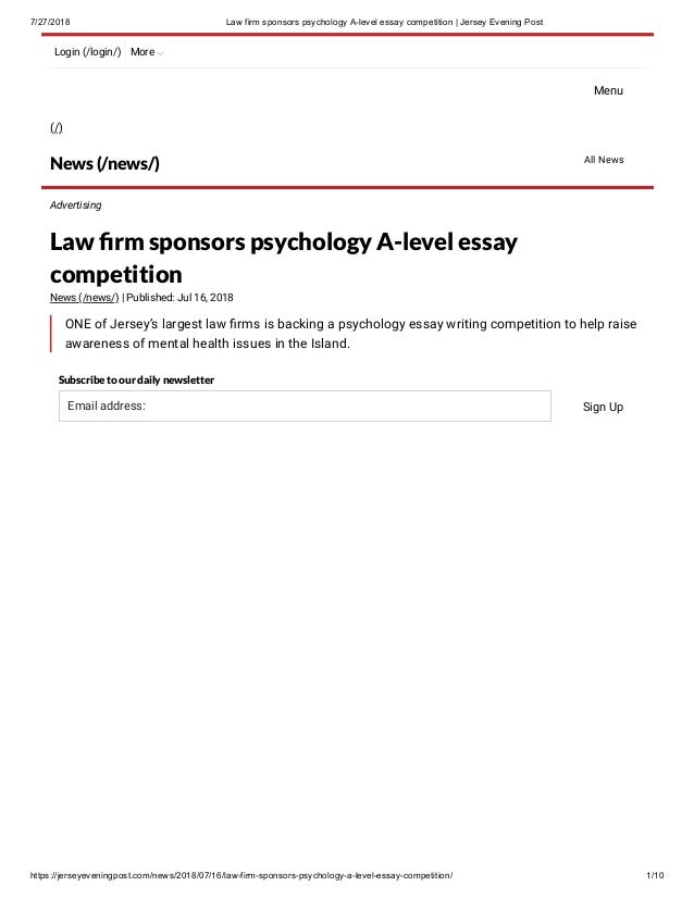 psychology essay competition